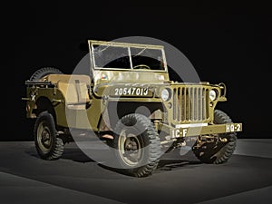 1943 Willys MB Jeep at the 100 years of the Automobile Exhibition