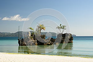 Willys rock. White Beach Boracay Island. Malay. Aklan. Western Visayas. Philippines