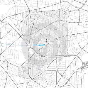 Wilmersdorf, Berlin, Deutschland high detail vector map