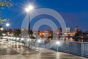 Wilmington Delaware Riverfront at Night