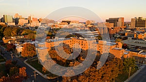 Wilmington Deleware Late Afternoon Light Downtown City Skyline