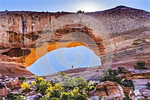 Wilson Arch Rock Canyon Moab Utah photo