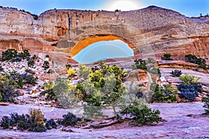 Wilson Arch Rock Canyon Moab Utah