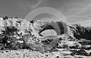 Wilson Arch, Utah in Monochrome