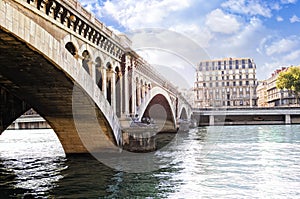 Wilson bridge over the Rhone river