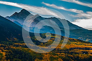 Wilson Peak in the fall, Uncompahgre National Forest, Colorado,