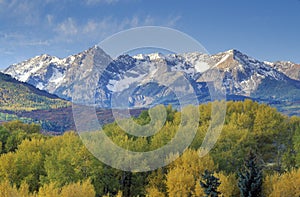 Wilson Peak in the Sneffels Mountain Range, Dallas Divide, Last Dollar Ranch Road, Colorado photo