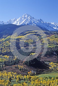 Wilson Peak in the Sneffels Mountain Range, Dallas Divide, Last Dollar Ranch Road, Colorado photo