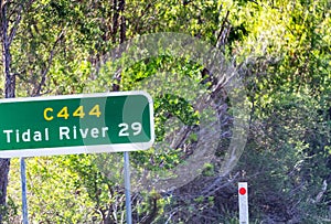 Wilsons Promontory road sign, Victoria - Australia