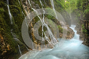 Wimbach creek and waterfalls in Germany