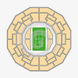 Wimbledon 2. centre court plan