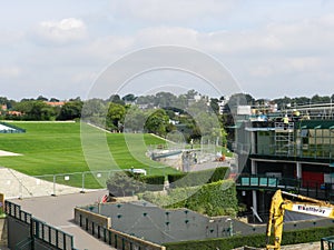 Aorangi Terrace known as Henman Hill. All England Lawn Tennis and Croquet Club. Wimbledon, United Kingdom.