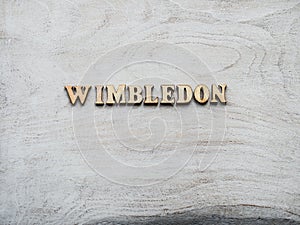 WIMBLEDON. Beautiful, bright photo for invitation card