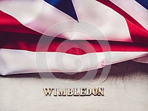 WIMBLEDON. Beautiful, bright photo for invitation card