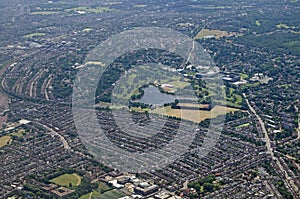 Wimbledon, South London - aerial view