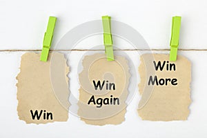 Win Again More Concept