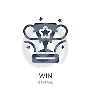 win icon in trendy design style. win icon isolated on white background. win vector icon simple and modern flat symbol for web site
