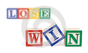 Win Lose Alphabet Blocks