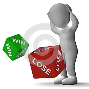 Win Lose Dice Showing Gambling