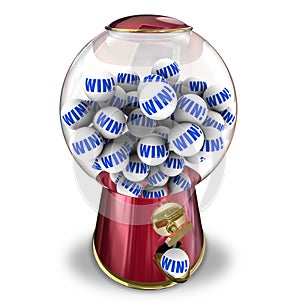 Win Lottery Ball Dispenser Lucky Winner Jackpot