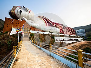 Win Sein Taw Ya Reclining Buddha Statue, Mawlamyine, Myanmar