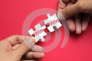 Win win situation on white puzzle