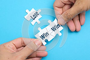 Win win situation on white puzzle