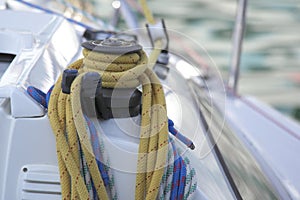 Winch sail boat detail