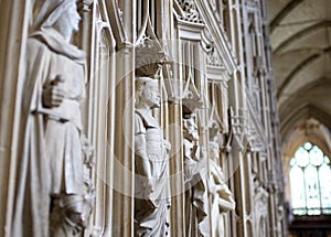 Winchester Cathedral Religious Statues