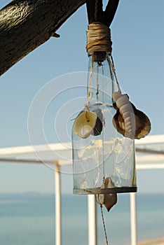 Wind chime over the sea