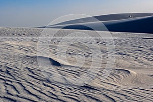 Wind blown patterns in dunes