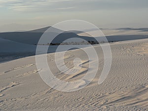 Wind blown patterns in dunes