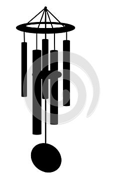 Wind Chime Silhouette