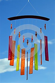 Wind chimes of glass