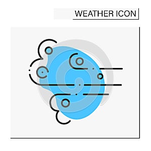 Wind color icon