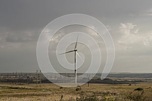 Wind-driven generator of Donbass