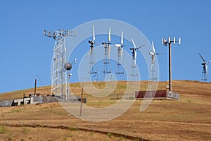 Wind-driven generators & cell site