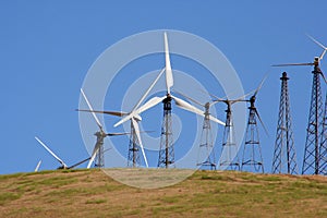 Wind-driven generators & cell site