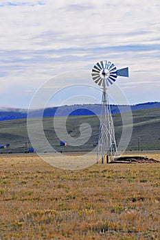 Wind driven water pump on Farm