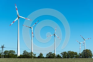 Wind energy converters in Germany photo
