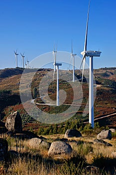 Wind energy in Fafe mountains photo