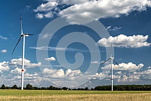 Wind energy park in Germany