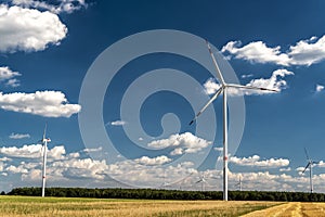 Wind energy park in Germany