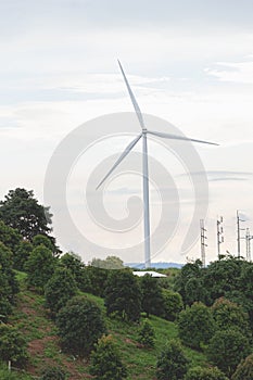 Wind Energy. Wind Turbines,winmill Thailand photo
