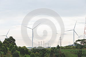 Wind Energy. Wind Turbines,winmill Thailand photo