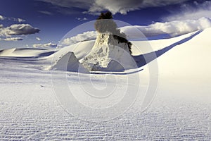 Wind Eroded Pinnacle at White Sands National Monument