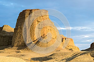 Wind erosion landform closeup