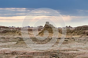 Wind erosion landform landscape in xinjiang