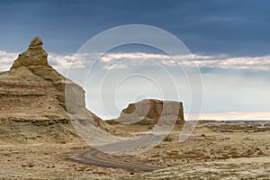 Wind erosion landforms landscape