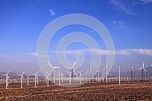 Wind farm in countryside